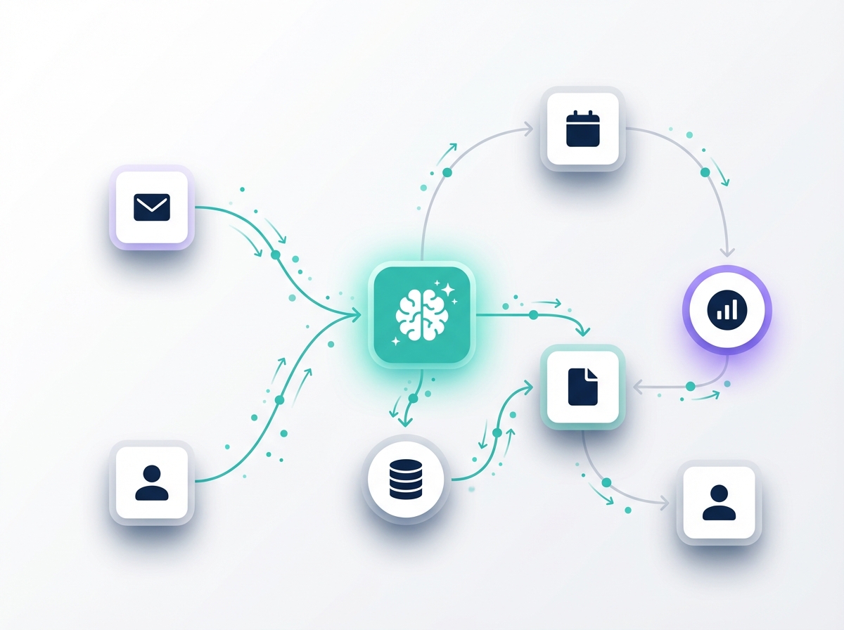 Workflow Automation with AI illustration