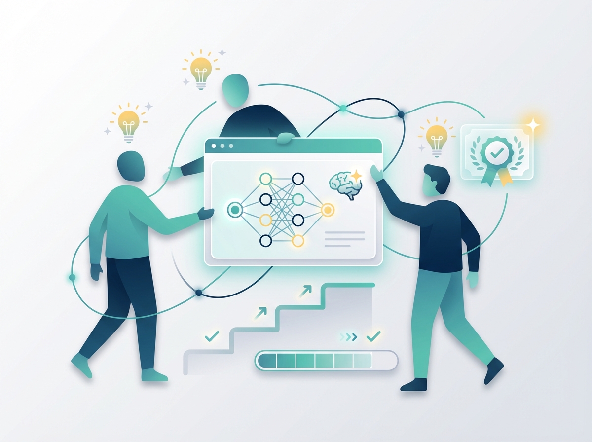 AI Training and Upskilling illustration